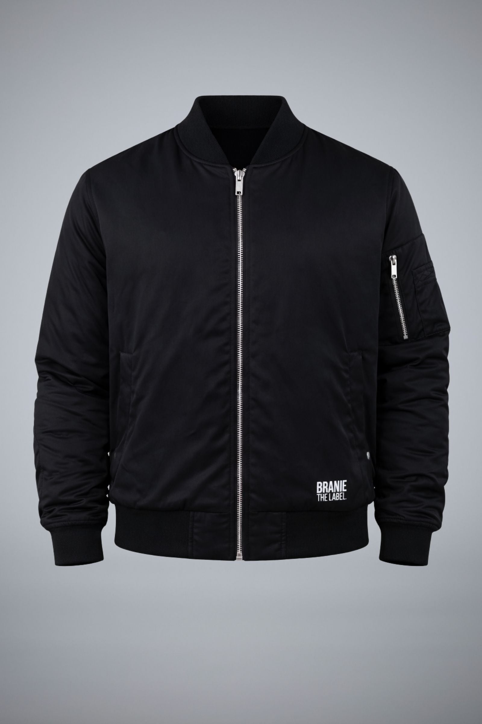 épine label basic jacket black Mens Bomber Jacket – BRANIE THE LABEL